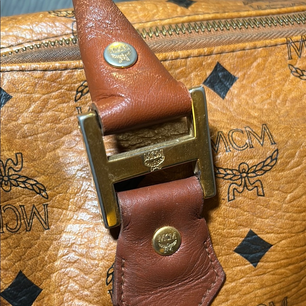 018. Vintage MCM Visetos Boston Bag (cognac) - Picture 10 of 15